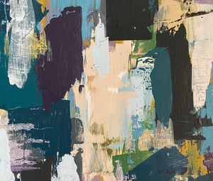 Preview wallpaper paint, strokes, spots, canvas, abstraction, colorful