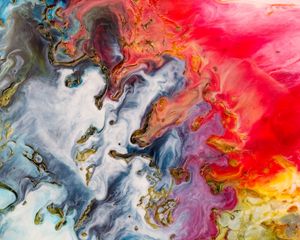 Preview wallpaper paint, structure, stains, multicolored