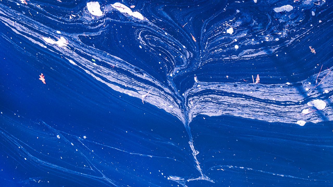 Wallpaper paint, texture, blue, abstraction