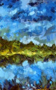 Preview wallpaper paint, texture, stains, landscape