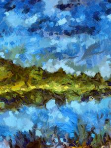 Preview wallpaper paint, texture, stains, landscape