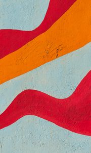 Preview wallpaper paint, wall, lines, red, orange