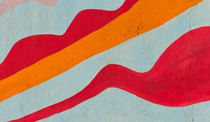Preview wallpaper paint, wall, lines, red, orange