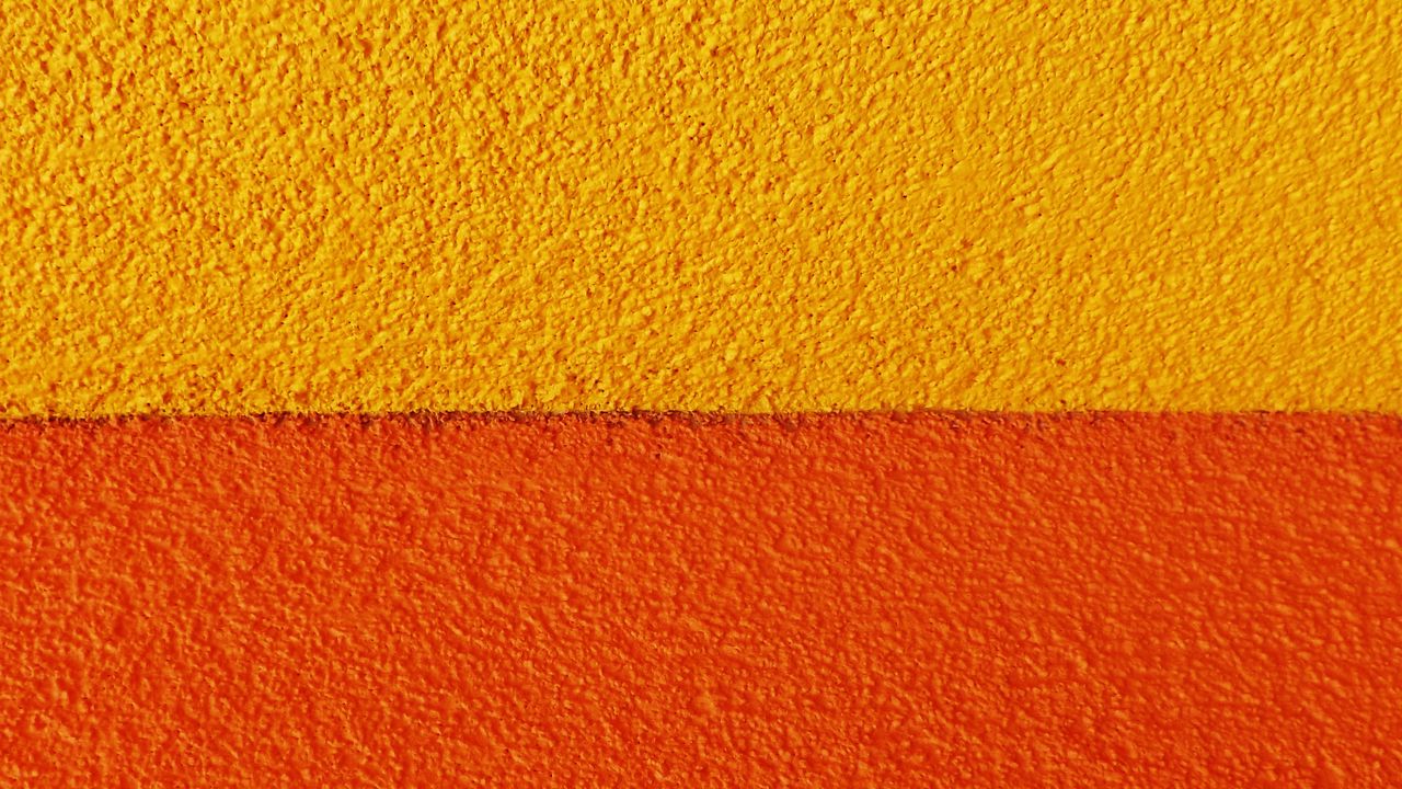 Wallpaper paint, wall, rough, orange, yellow