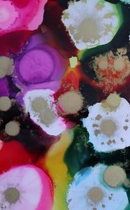 Preview wallpaper paint, watercolor, stains, splashes, multicolored