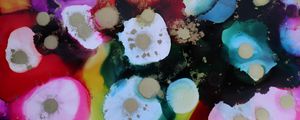 Preview wallpaper paint, watercolor, stains, splashes, multicolored