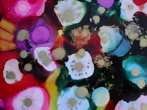 Preview wallpaper paint, watercolor, stains, splashes, multicolored