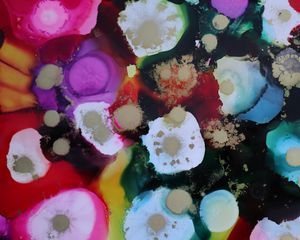 Preview wallpaper paint, watercolor, stains, splashes, multicolored
