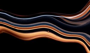 Preview wallpaper paint, waves, stripes, abstraction