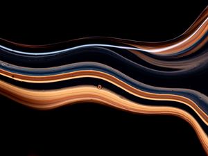 Preview wallpaper paint, waves, stripes, abstraction