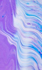 Preview wallpaper paint, waves, wavy, purple, stripes