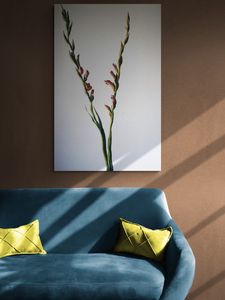 Preview wallpaper painting, sofa, pillows, decor, interior, aesthetics