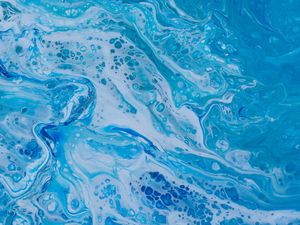 Preview wallpaper paints, liquid, stains, spots, blue
