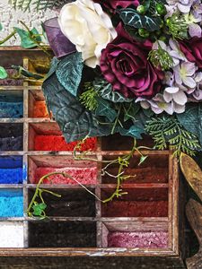 Preview wallpaper paints, pigments, bouquet