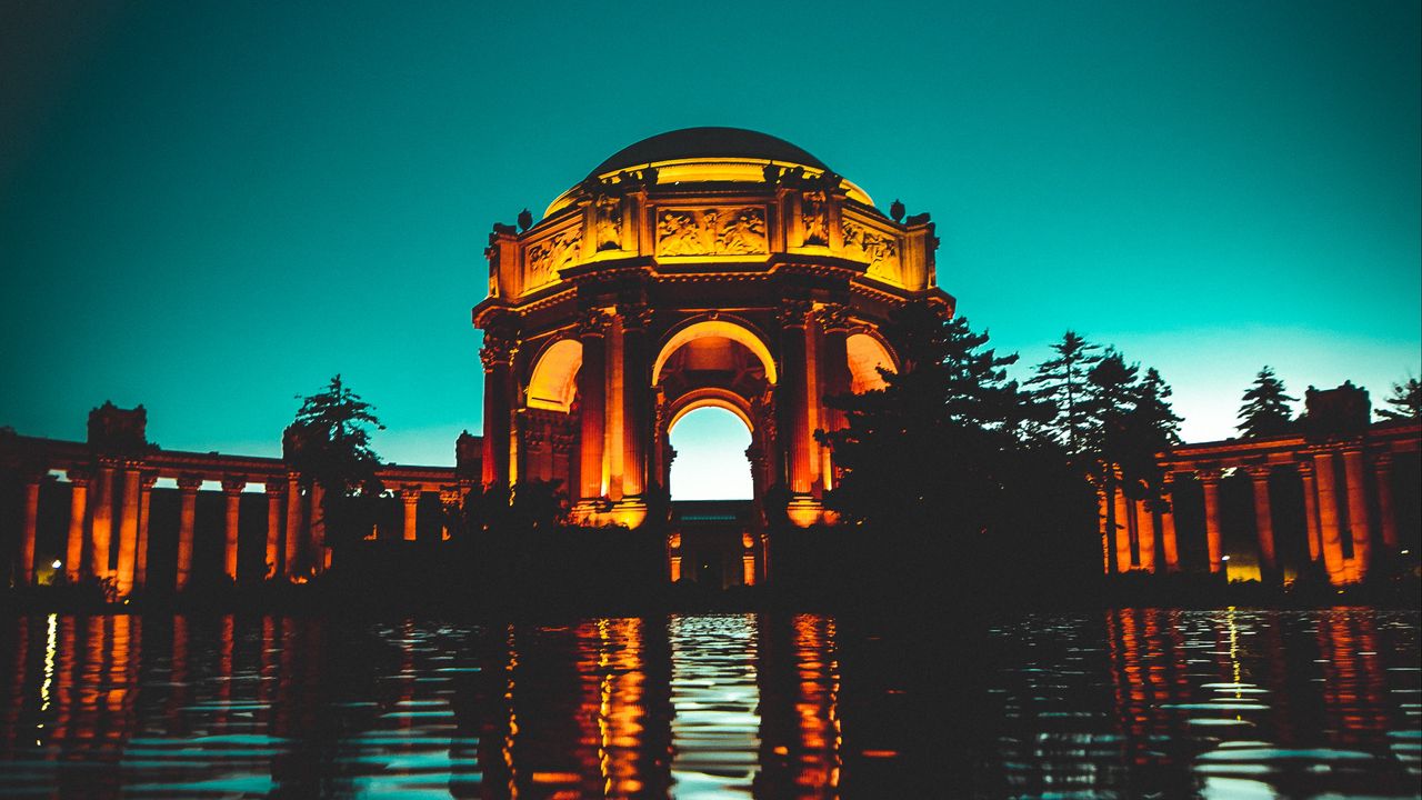 Wallpaper palace, arch, architecture, palace of fine arts theatre, san francisco, united states