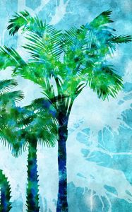 Preview wallpaper palm, drop, drawing, surface, mood