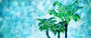 Preview wallpaper palm, drop, drawing, surface, mood