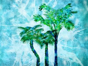 Preview wallpaper palm, drop, drawing, surface, mood