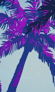 Preview wallpaper palm trees, trees, art, nature