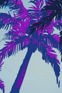 Preview wallpaper palm trees, trees, art, nature