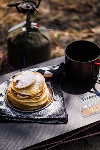 Preview wallpaper pancakes, cup, coffee, food