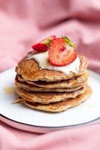 Preview wallpaper pancakes, dessert, strawberries