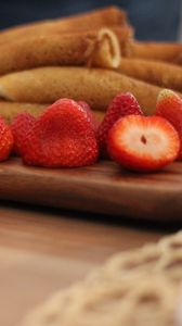 Preview wallpaper pancakes, muffins, strawberries