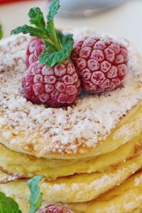 Preview wallpaper pancakes, raspberry, pastry, breakfast