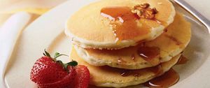 Preview wallpaper pancakes, strawberries, honey