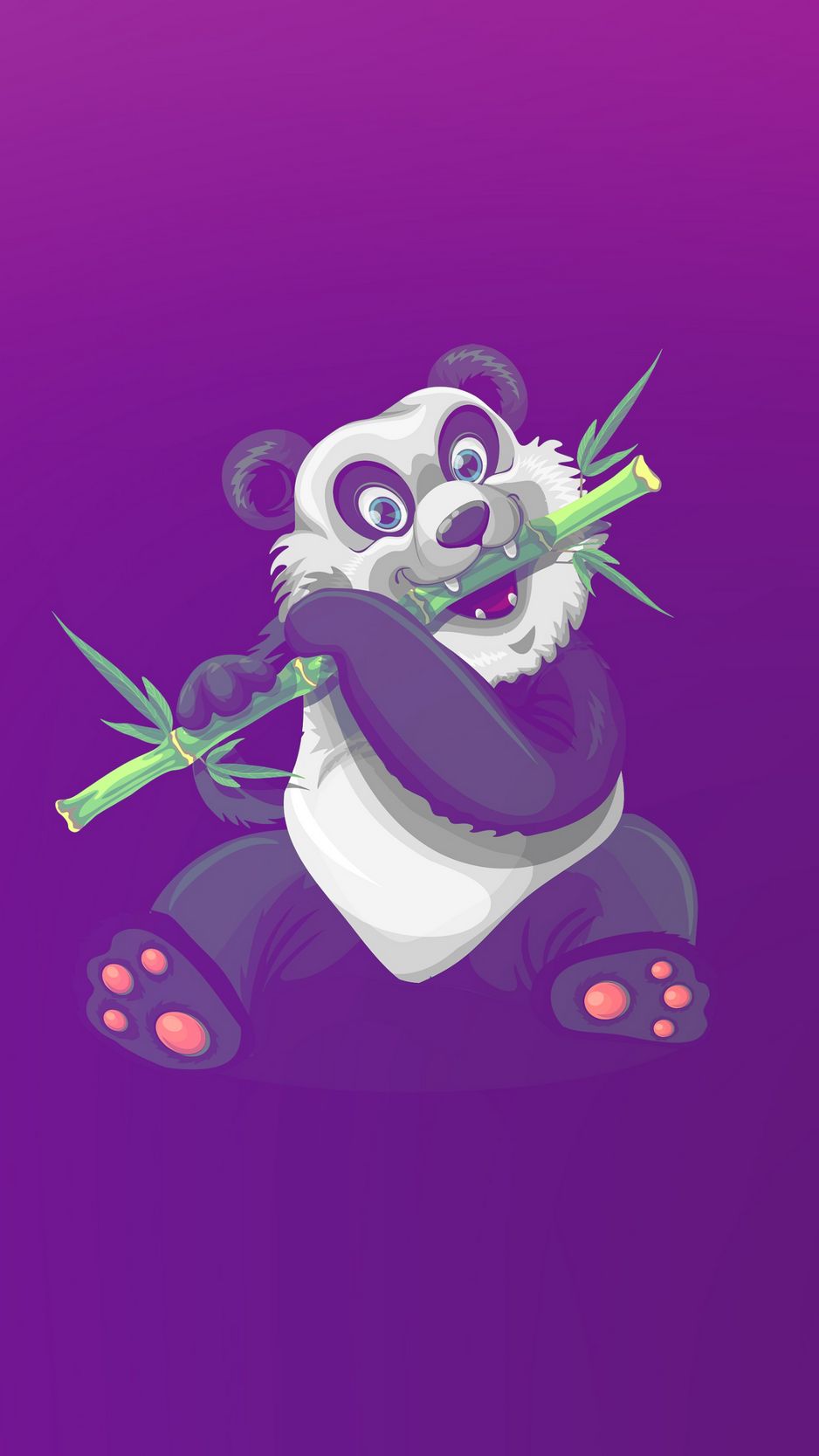 Download wallpaper 938x1668 panda, art, bamboo, cute iphone 8/7/6s/6 for  parallax hd background