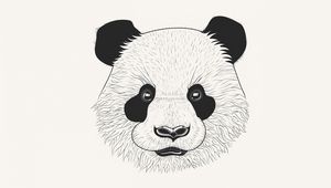 Preview wallpaper panda, art, muzzle