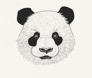 Preview wallpaper panda, art, muzzle