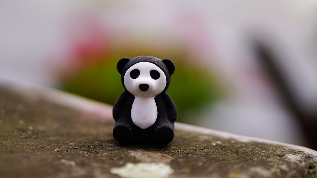 Wallpaper panda, toy, figurine