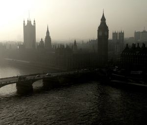 Preview wallpaper panorama, city, london, westminster palace, bridge, river, thames, tower, big ben