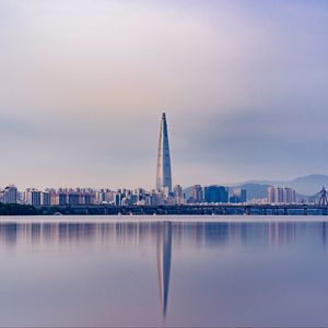 Preview wallpaper panorama, skyscraper, seoul, south korea