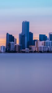 Preview wallpaper panorama, skyscrapers, miami, united states