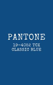 Preview wallpaper pantone, color, blue, inscription, text
