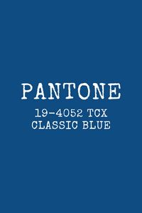 Preview wallpaper pantone, color, blue, inscription, text