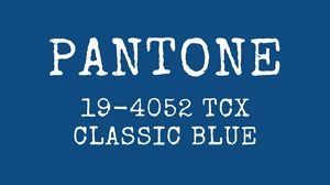 Preview wallpaper pantone, color, blue, inscription, text