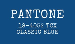 Preview wallpaper pantone, color, blue, inscription, text