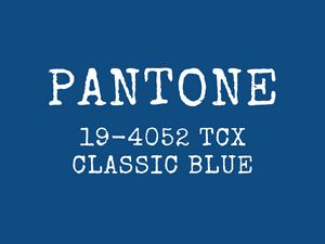 Preview wallpaper pantone, color, blue, inscription, text
