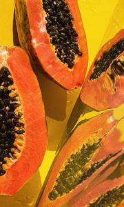 Preview wallpaper papaya, fruit, tropical, exotic, ripe