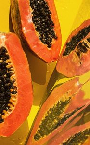 Preview wallpaper papaya, fruit, tropical, exotic, ripe