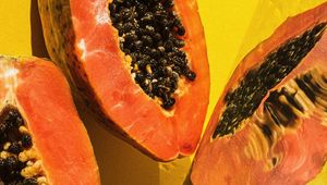 Preview wallpaper papaya, fruit, tropical, exotic, ripe