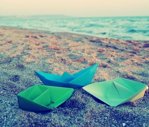 Preview wallpaper paper boats, origami, surface