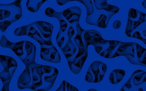 Preview wallpaper paper cut, blue, structure, shape, volume