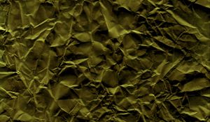 Preview wallpaper paper, folds, crumpled, green, texture