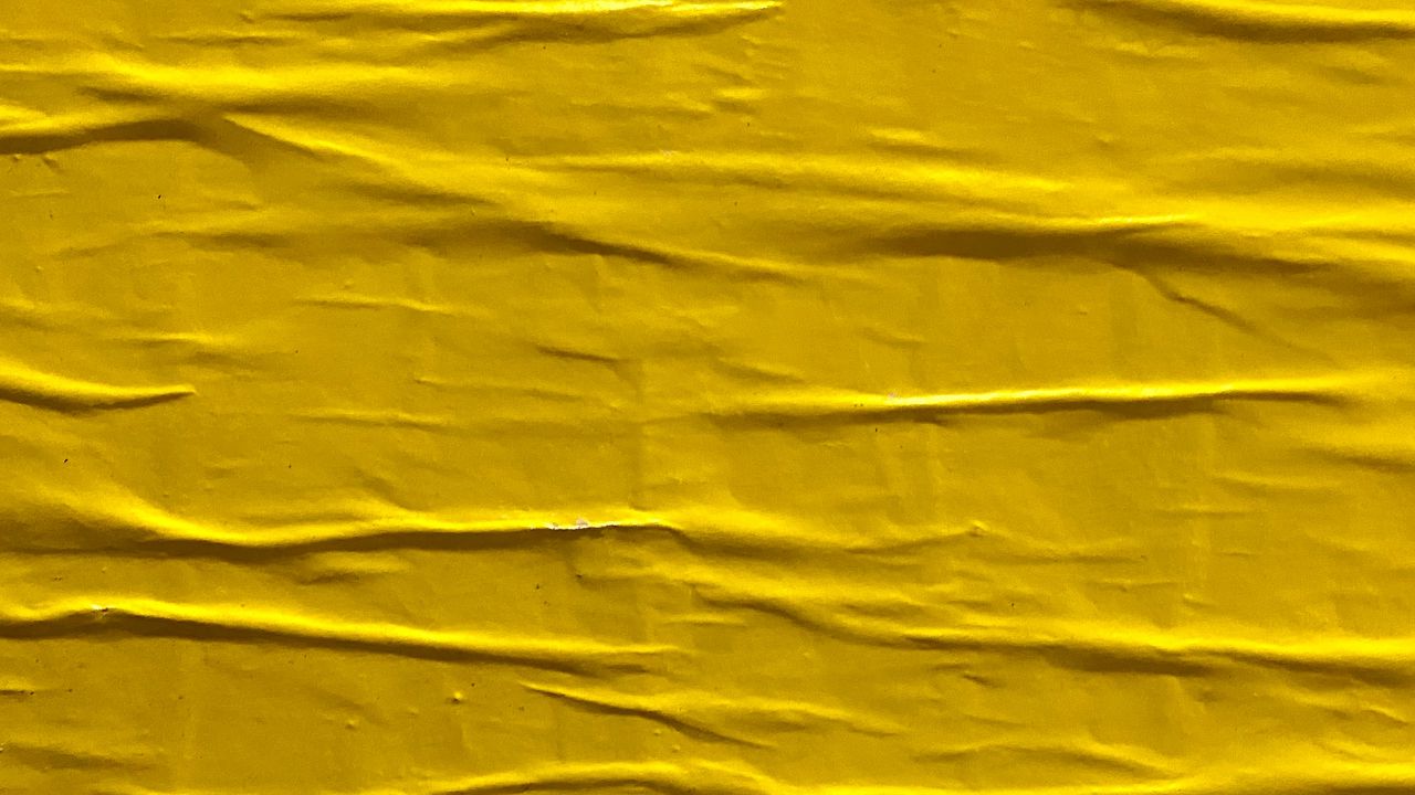 Wallpaper paper, folds, surface, texture, yellow