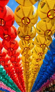 Preview wallpaper paper lanterns, lanterns, colorful