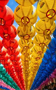 Preview wallpaper paper lanterns, lanterns, colorful